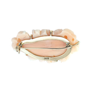 Coral brooch