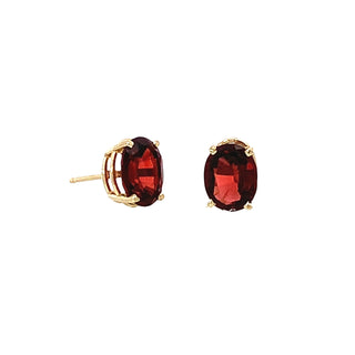 Garnet studs