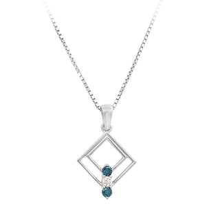 Blue diamond pendant