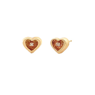 Heart studs