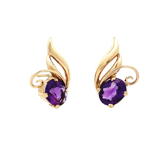 Amethyst studs
