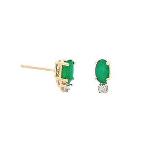 Emerald studs