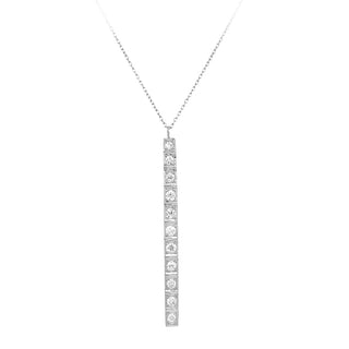 Diamond bar pendant