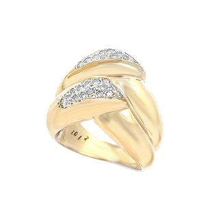 Chunky "V" ring