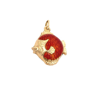 18kt Fish charm
