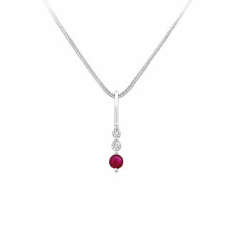 Ruby bar pendant