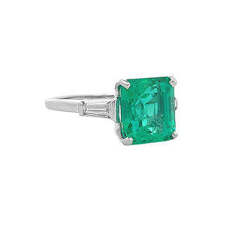 Created emerald ring