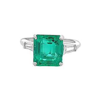 Created emerald ring