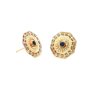 Octagon earrings