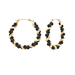 Onyx hoops