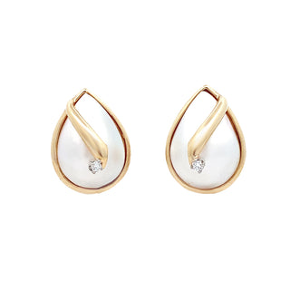 Mabe pearl studs