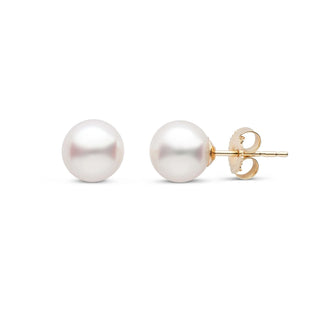 14KY 6.5MM PEARL STUDS