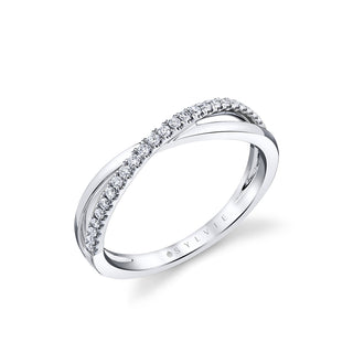 14KW DIAMOND CROSSOVER RING