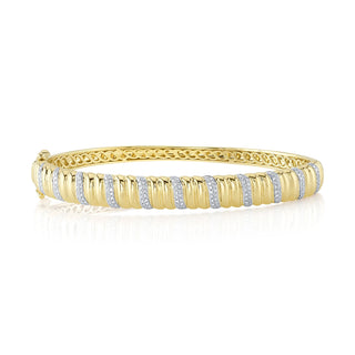 Striped pave bracelet