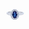 OVAL SAPPHIRE HALO RING