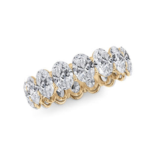 Oval Cut Gallery Eternity Ring