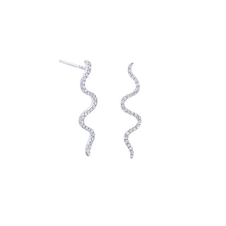 Squiggle earrings