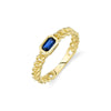 14KY SAPPHIRE CHAIN LINK RING