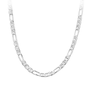 Silver mixed link chain