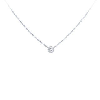 1/4ct solitaire necklace