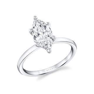 Marquise Solitaire Engagement Ring