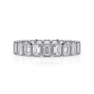 Emerald Cut Besel Set Ring