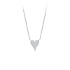 SMALL PAVE HEART NECKLACE