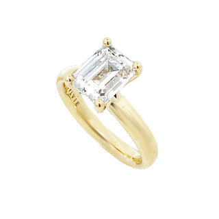 14KY SOLITAIRE EMERALD-CUT MOUNTING