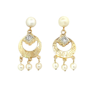 SMALL VINTAGE PEARL DROPS