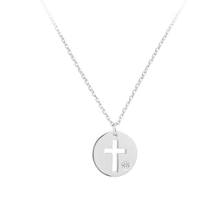 Silver cross pendant