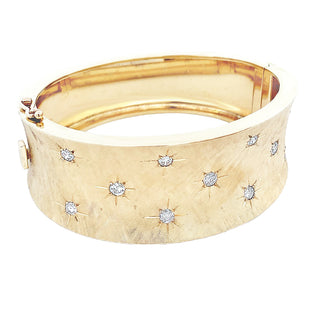 Wide Vintage gold bangle