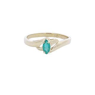 Vintage marquise emerald ring