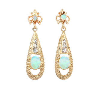 VINTAGE OPAL DROP EARRINGS