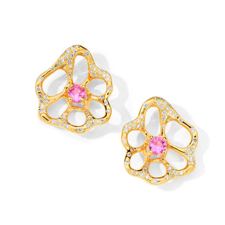 18KY IPPOLITA FLOWER EARRINGS