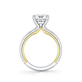 14K 2-TONE MOUNTING WITH DIAMONDS