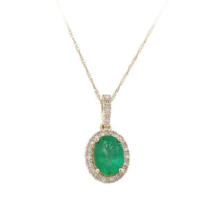 Vintage emerald pendant