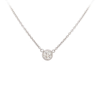 14KW 2/5CT SOLITAIRE NECKLACE