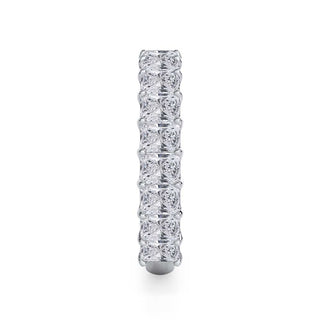 Radiant Cut U Scallop 3/4 Eternity Ring