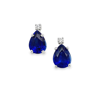 Sapphire & Diamond Studs