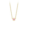 14KY PINK SAPPHIRE NECKLACE