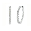 2CT DIAMOND OVAL INSIDE-OUT HOOPS
