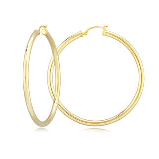 14KY GOLD 2" TUBE HOOPS