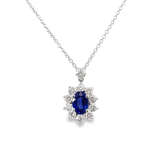Oval Sapphire Pendant