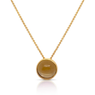 Citrine Solitaire Necklace