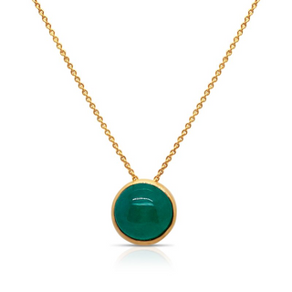 Emerald Solitaire Necklace