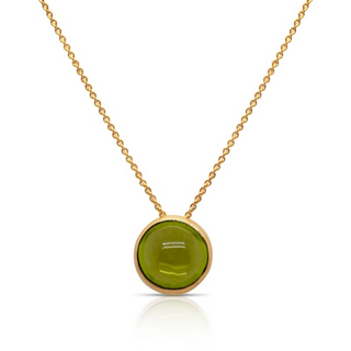 Peridot Solitaire Necklace