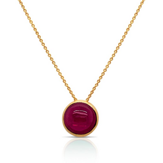 Ruby Solitaire Necklace