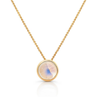Moonstone Solitaire Necklace