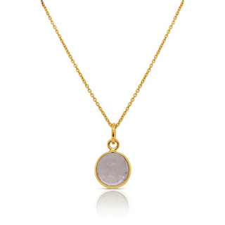 White Topaz Solitaire Necklace