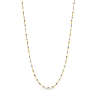 Rainbow Moonstone Station Necklace